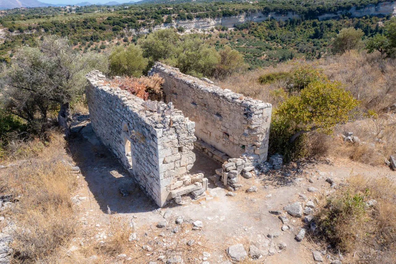 Agia Anna at the top of Prines Hill in ancient Eleutherna