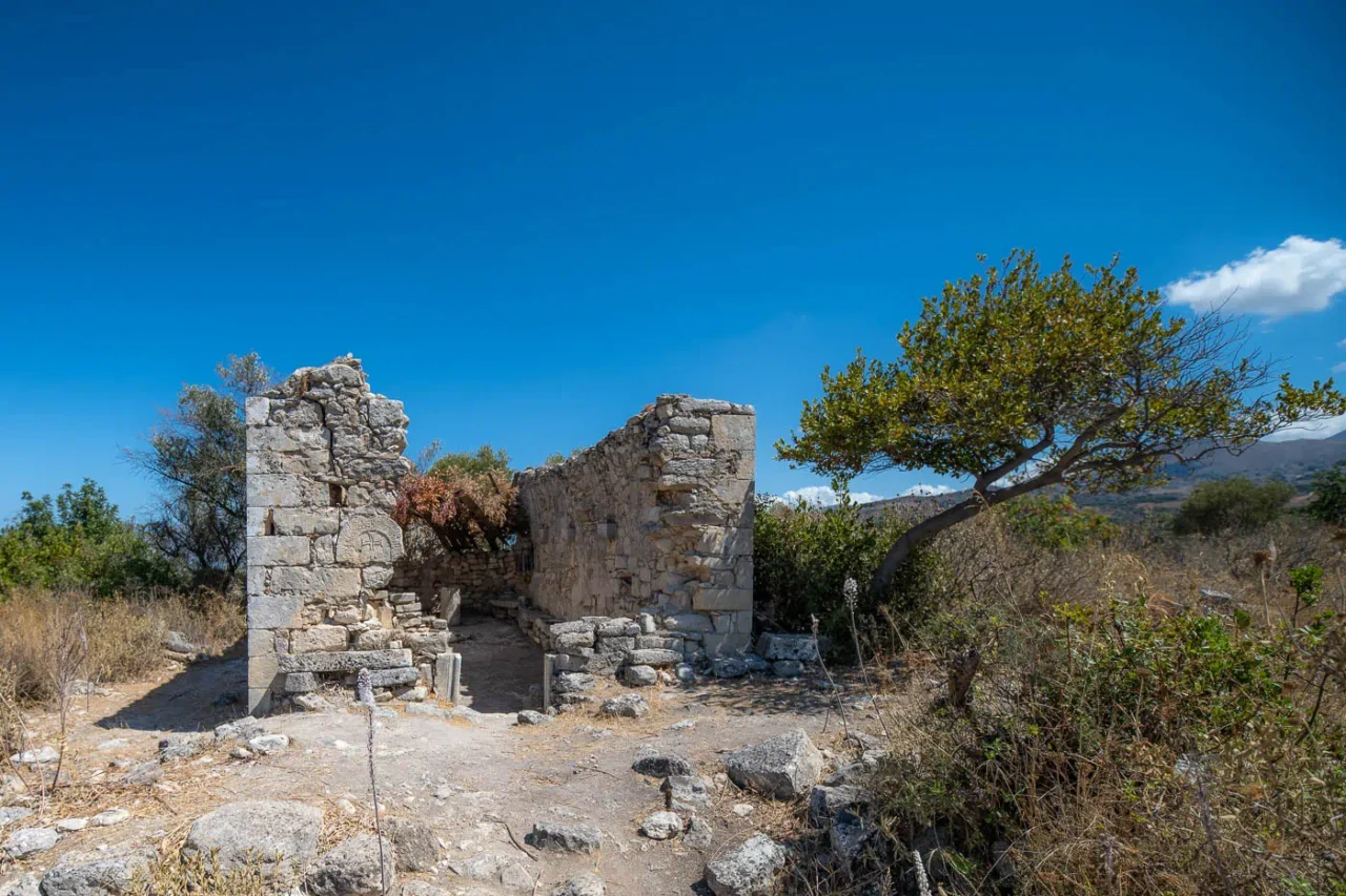 Agia Anna at the top of Prines Hill in ancient Eleutherna