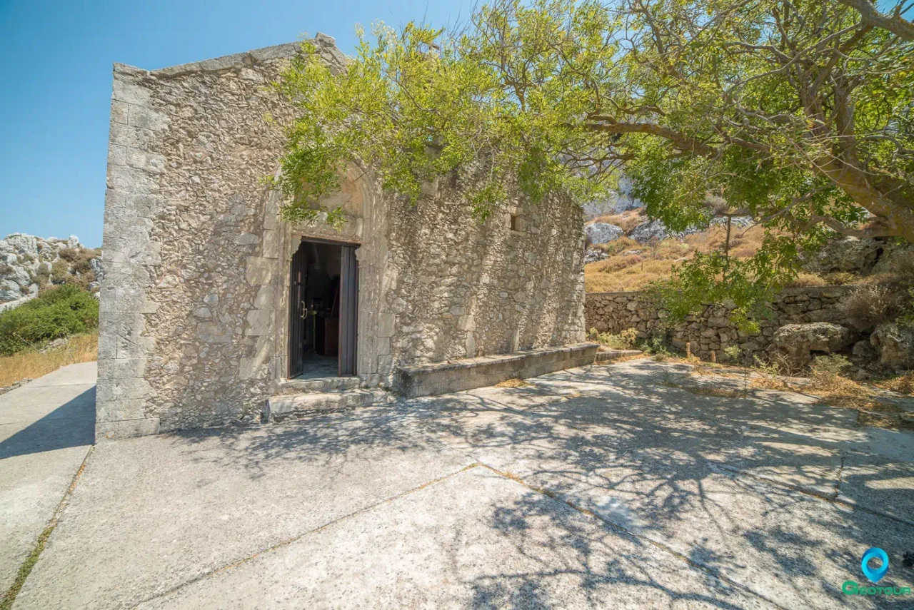 The two-aisled church of Agios Georgios (Saint George) and Panagia (Virgin Mary) The two-aisled church of Agios Georgios (Saint George) and Panagia (Virgin Mary)
