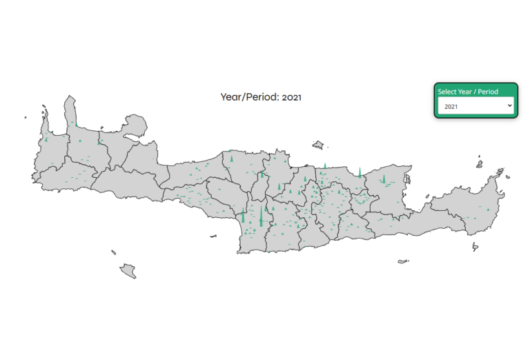 Crete population over the years