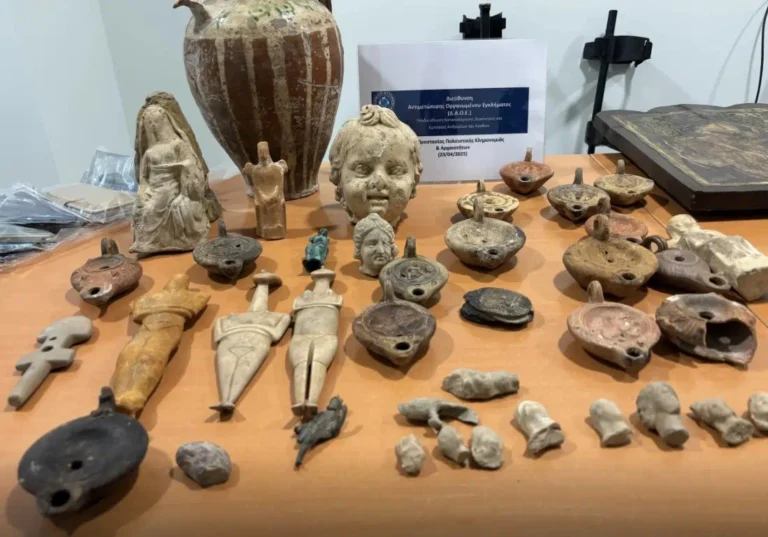 Major Antiquity Smuggling Ring Dismantled in Crete; Public Official Among Six Arrested