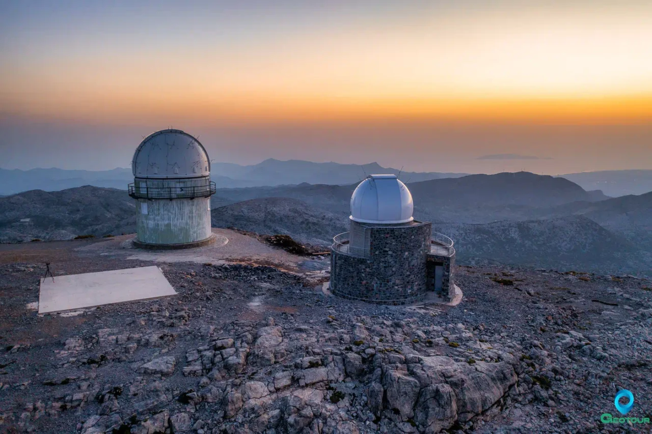 Skinakas observatory on Skinakas peak at Psiloritis mountain