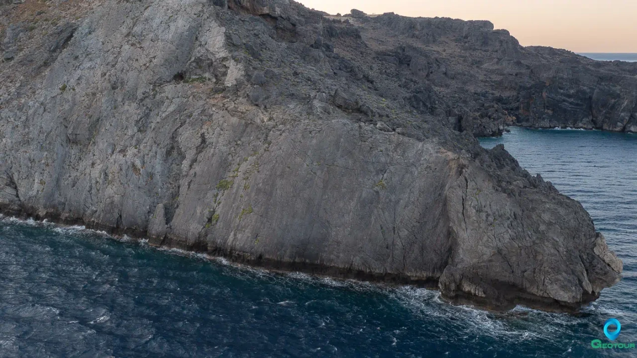 Uplift coastling at Plakias