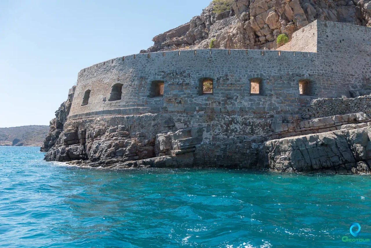 Spinalonga island as viewed from the sea