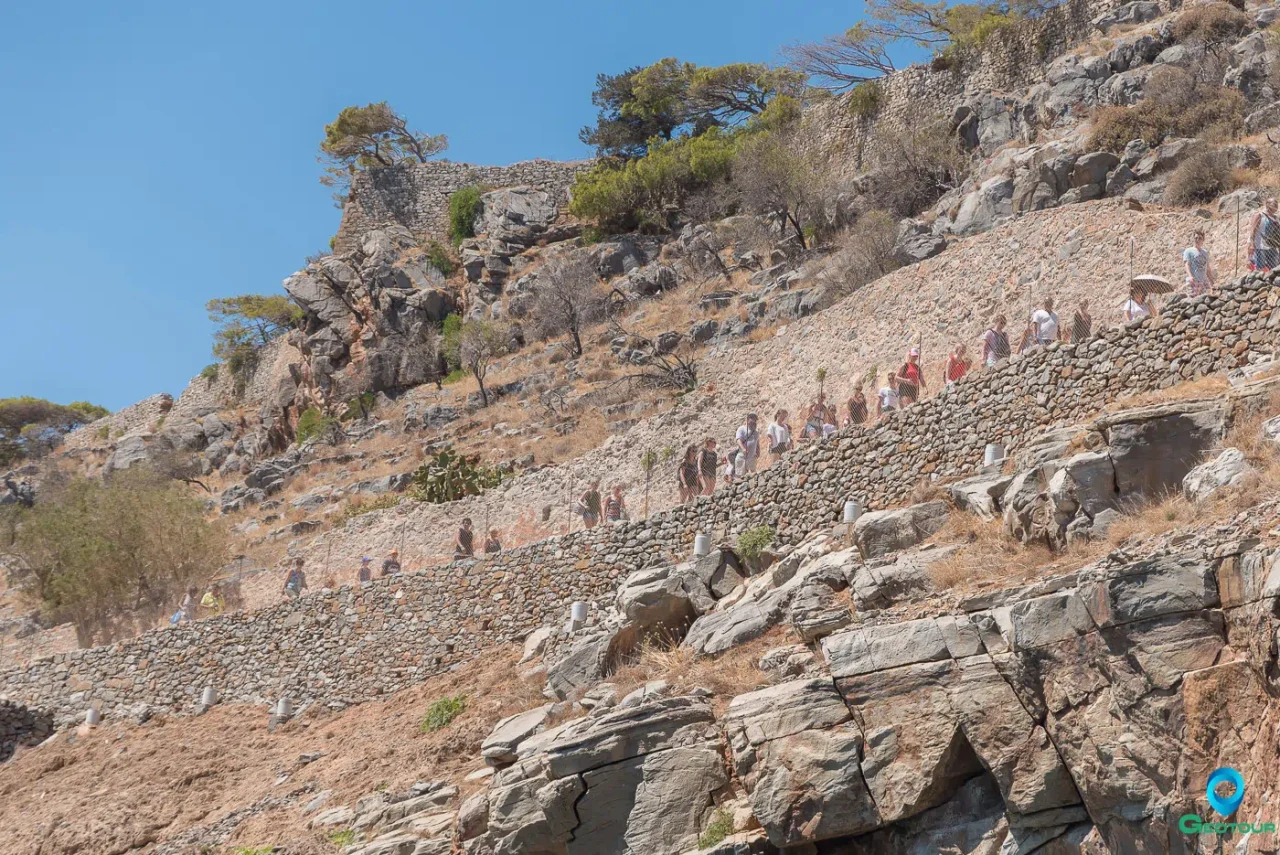 Spinalonga island as viewed from the sea