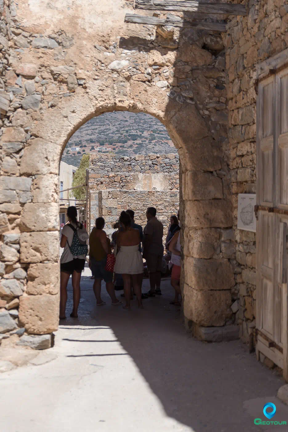 Spinalonga island in the fortress
