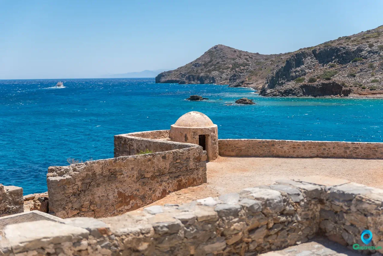 Spinalonga island in the fortress